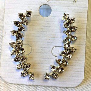 Crystal earrings for new year holiday